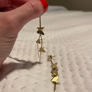 gold boutique butterfly earrings!